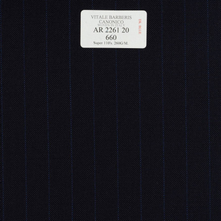 AR 2261 20 CANONICO - 100% Wool - Xanh Dương Sọc